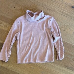 GB Girls Blush Ribbed Turtleneck